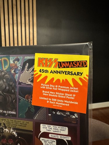 KISS Unmasked 45th Anniversary Picture Disc LE /500 CONFIRMED !! 🆕IN HAND✅ - Picture 2 of 2