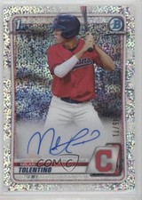 2020 Bowman Draft Chrome Picks Sparkle Refractor 45/71 Milan Tolentino Auto c7y