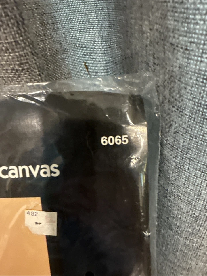 Vintage Bucilla Plastic Canvas Native American DOORSTOP Kit 6065 Indian 14”H - Image 2 of 4