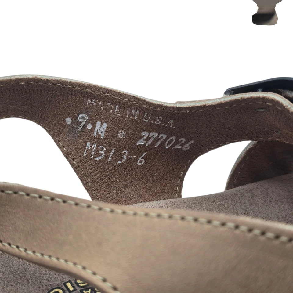 New In Box DEXTER Comfort Sandals Shoes Beige Size 9 M 277026 - Image 4 of 4