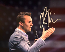 CHARLIE KIRK Signed MAGA Autograph 8x10 Origi...