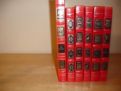 THE 6 vol JIM CORBETT COLLECTION Hunting Man-Eating Tiger India LEATHER ltd VF