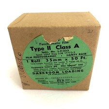 Ansco Supreme Panchromatic 100 Speed Film - 35mm x 50ft - Type II Class A