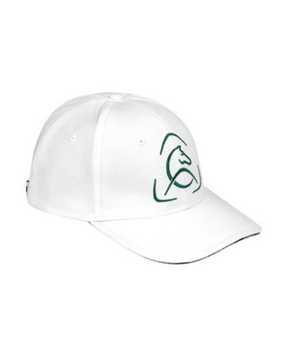 ACAVALLO Unisex Baseballmütze WEISS PFERDESTALL