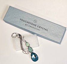 Touchstone by Swarovski Crystal Necklace Aqua Blue teardrop