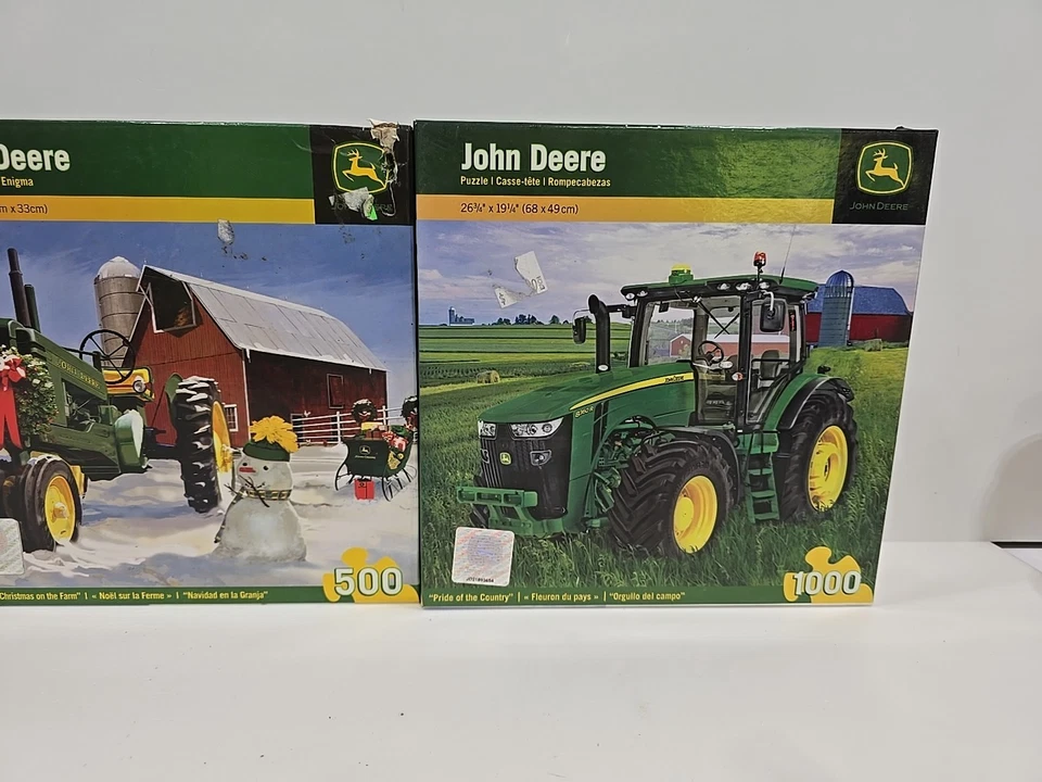 John Deere Master Piece Puzzles LITTLE HANDYMAN PRIDE OF COUNTRY XMAS ON THE FAR - Image 4 of 4