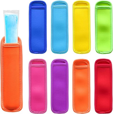 Ice Pop Sleeves, 8 Pieces Neoprene Insulator Multicolor-S5 