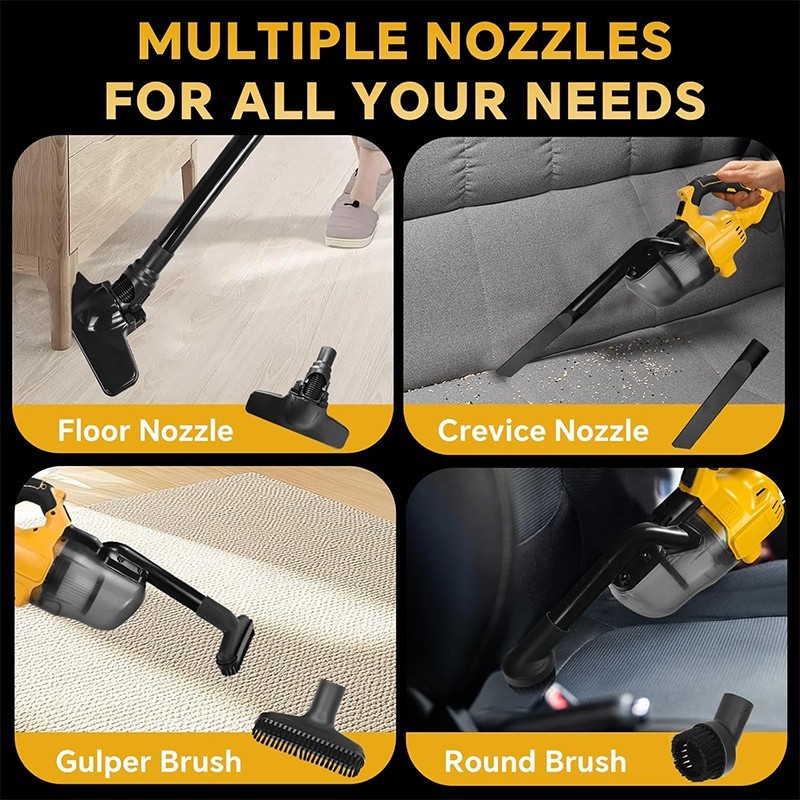 Cordless Vacuum for DeWalt 20V Battery,5 in 1 Handheld Electric Vacuum Cleaner