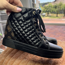 GUESS High Top Sneaker EU 39 Schwarz/Braun Monogramm