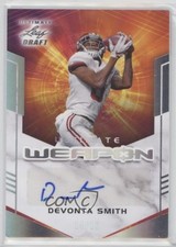 2021 Leaf Ultimate Draft Weapon Silver Spectrum /15 DeVonta Smith Auto 00jz