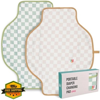PZU 2 Pack Portable Diaper Changing Pad