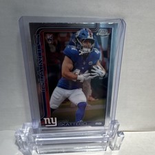 2025 Topps Chrome Football- Cam Skattebo Rookie Card/Logo - New York Giants