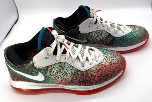 Nike LeBron 8 VIII V2 Low QS Miami Nights DJ4436-100 Men’s 11 OG Box Used