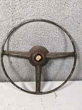 Vintage 1950s Cadillac 3-Spoke Steering Wheel Horn Ring Button Crown Emblem