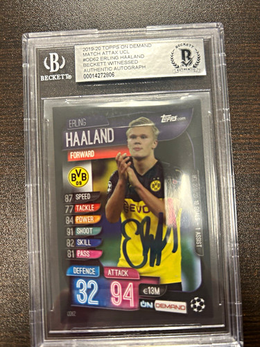 Topps 2019-20 UCL Match Attax On Demand Erling Haaland OD62 Rookie Base
