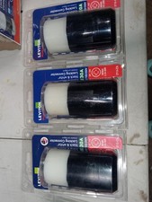   3 Pack  Leviton Nylon 3 Pole 4 Wire Curved Blade  Ground Locking Connector