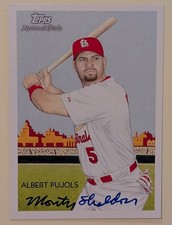 Albert Pujols 2010 Topps National Chicle Artist Proof Monty Sheldon Auto 06/10