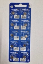 Renata 321 SR616SW. Watch Battery Pack of 10