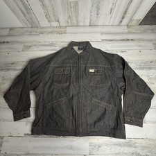 Vintage Rocawear Denim Jacket Men  s Large L Full Zip Hip Hop Y2K 90s 2000s Jay-Z