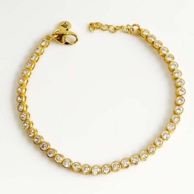 New 7.5'' Madewell CZ Tennis Bracelet Gift Chic Women Party Vacation Jewelry Gift