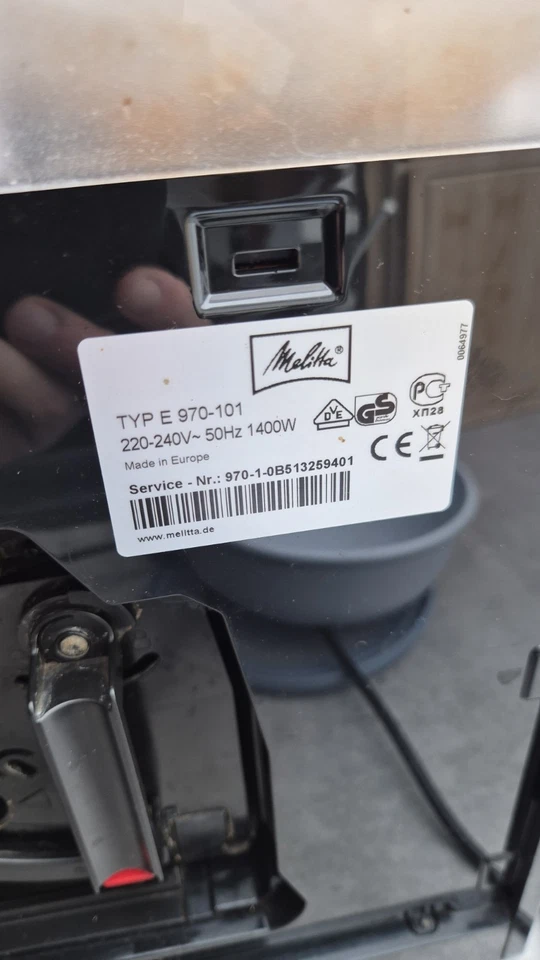 Melitta Caffeo CI E970-101 Kaffeevollautomat, Silber, Funktioniert Gut - Bild 3 von 4