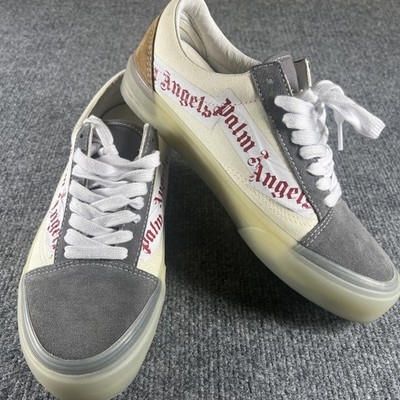 VANS Palm Angels Old Skool VLT LX Pewter VN0A4BVF78M Size 8.5 EUC