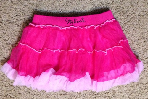 2PC DISNEY MINNIE MOUSE PINK TUTU SKIRT WHITE L/S TOP Valentine Party 4 5 6X - Picture 5 of 7