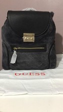 Image of Brand New Guess Velvet Backpack, Colour Grey 100% Genuine.