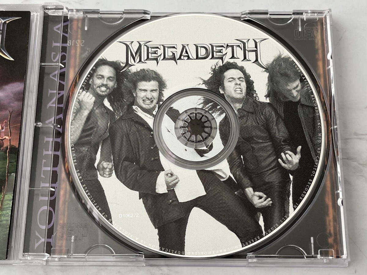 Megadeth Youthanasia CD ORIGINAL 1995 Capitol D106272 Dave