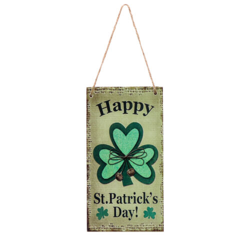  Wood Hanging Board Saint Patrick's Day St. Patricks Door Sign Beautiful Wooden - Picture 1 of 10