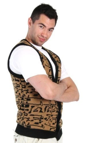 Unisex 80's Ferris Bueller's Day Off Replica Halloween Cosplay Sweater Vest - product listing photo