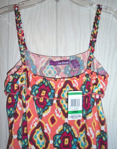Vestido épico sin mangas con correas trenzadas multicolor para niñas GRANDE NUEVO CON ETIQUETAS - Imagen 6 de 12