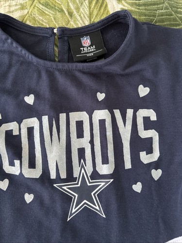 Girls Dallas Cowboys Dress Outfit FOOTBALL SHIRT NFL Team Apparel Kids - Picture 3 of 6