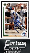 Luis Sojo 1991 Upper Deck #297  Toronto Blue Jays TTM/IP Signed Autographed