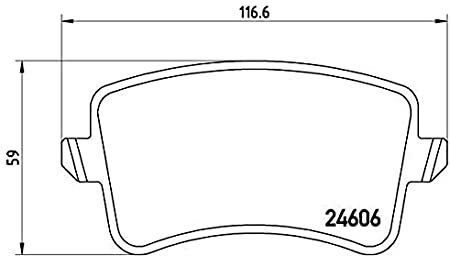 Kit Pastiglie Freno BREMBO AUDI A4 (8K2, B8) 2.0 TDI quattro KW 105 CV 143 - Foto 2 di 7