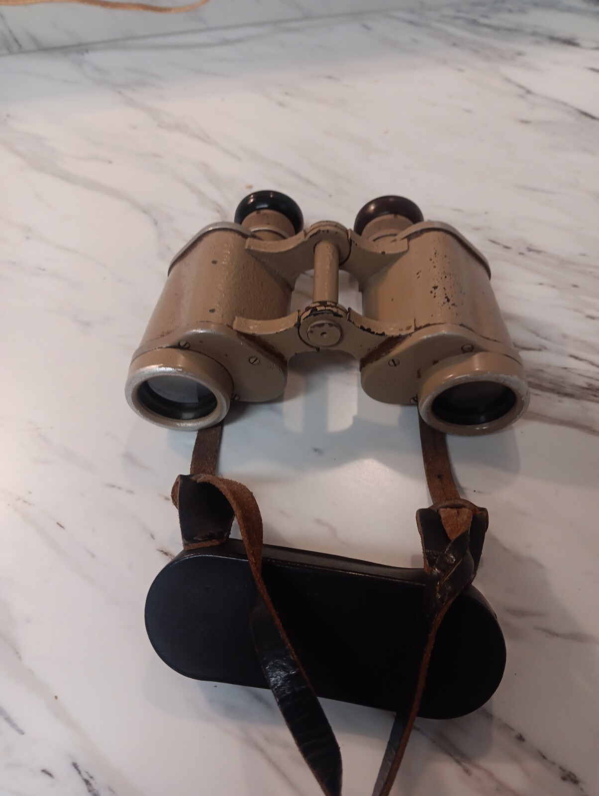 WW2 German Army Binoculars 6 X 30 Dienstglass Ordinance Tan Paint