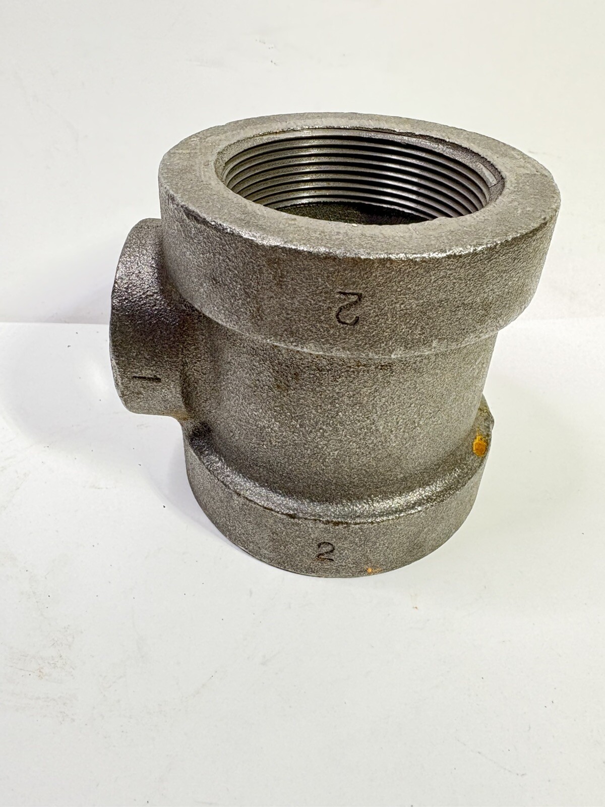 ANVIL Fig 359 Sch-40  2" x 2" x 1” NPT Black Iron Pipe Fitting Reducing Tee