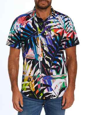 Robert Graham Men's Fish n Chips Short Sleeve Classic Fit Shirt