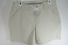 Nwt Vineyard Vines Kids Girls Stone Khaki Performance Every Day Shorts Size 8