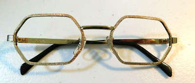 Vintage VICTORY OPTICAL Rosalia Yellow 50/20 Eyeglass Frame New