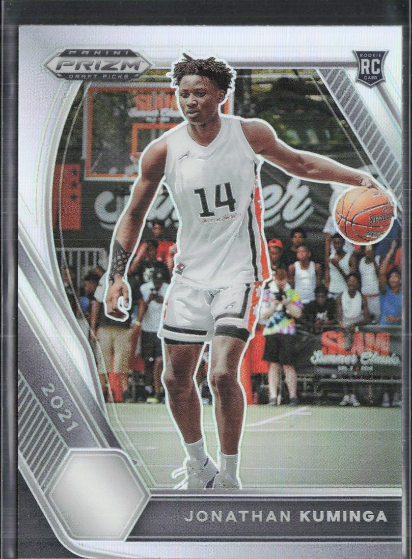 2021 Panini Prizm Draft Picks #5 Jonathan Kuminga Silver Photo Variation RC