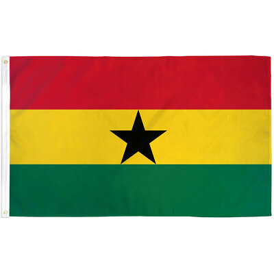 GHANA COUNTRY 3'X 5' POLY FLAG