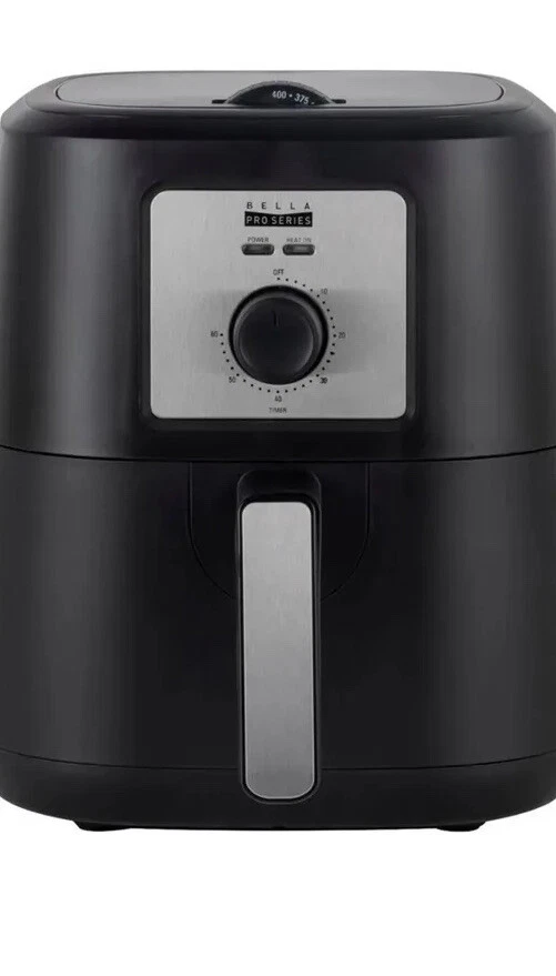 Bella Pro Series - 4.2-qt. Manual Air Fryer - Black