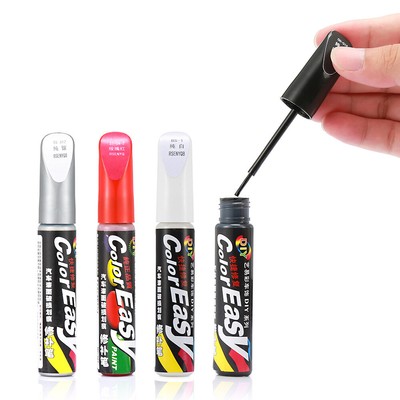 Pennello Riparatore Graffi Auto DIY - Penna Per Ritocchi Vernice Argento 12ml