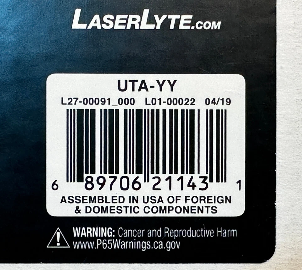 NEW LaserLyte UTA-YY Laser Sight Trainer for Glock 26, 27, 42, 43, 43x -ALL GENS - Image 4 of 4
