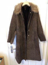 Ladies Sheepskin Coat Made In England- Uk Size 8