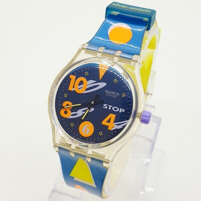 1992 Unique Swiss Made Swatch Start Stop Watch for Men and Women Mint Model 90s