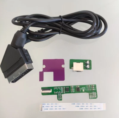 Amplificador Video RGB NEC PCEngine + Cable MD2 - NEC PC Engine RGB Mod Kit v2