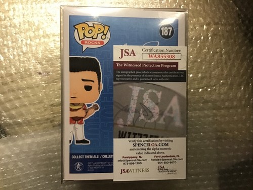 PRISCILLA PRESLEY Signed ELVIS Blue Hawaii FUNKO POP #187 JSA COA RARE NEW MINT - Picture 4 of 7