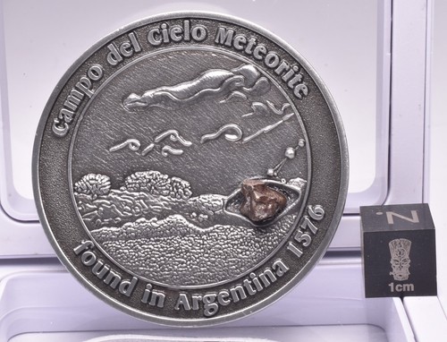 CAMPO DEL CIELO METEORITE in COLLECTORS COIN NUMBER 0040 MT170 - Picture 6 of 7
